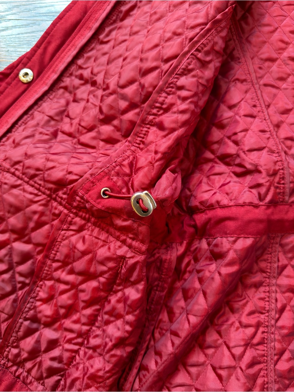 Merona Quilted Red Jacket - Picture 8 of 8
